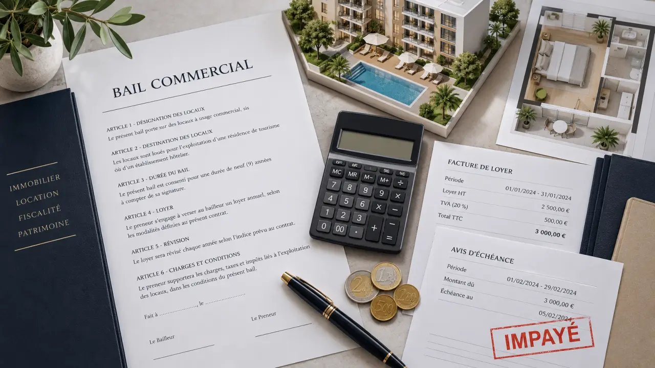 Bail commercial LMNP : des loyers contractuels, mais pas une garantie de paiement